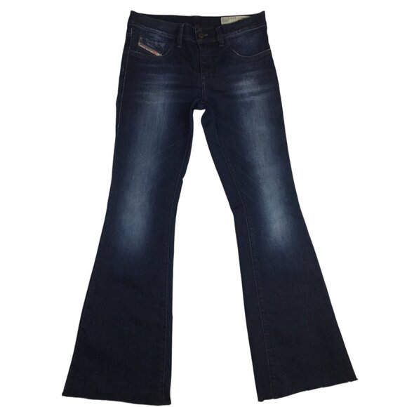 Diesel Industry Livier-Flare Super Slim-Flare Stretch Low Waist Womens 31 Jeans - Picture 2 of 13